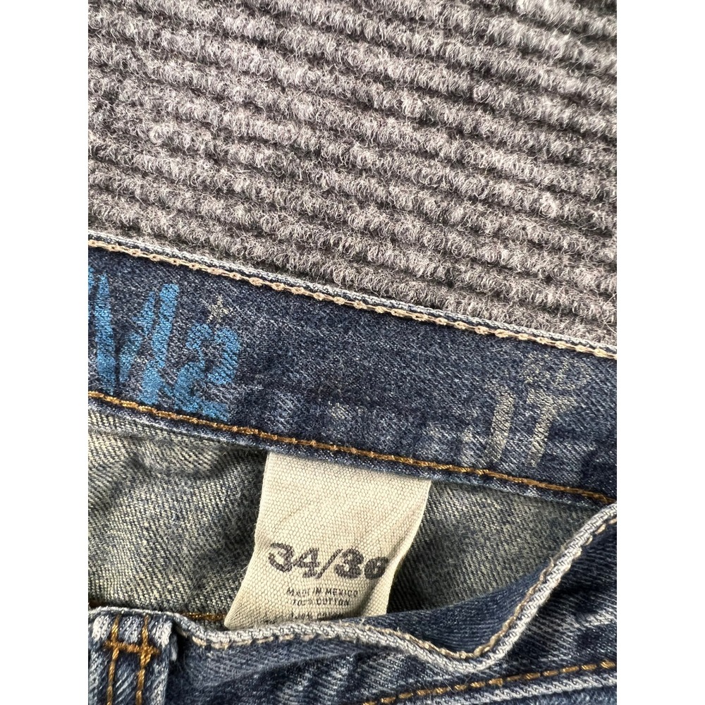 Ariat M-Series Mens Jeans 34x34 Blue Medium Wash Straight Leg Denim - Picture 12 of 13